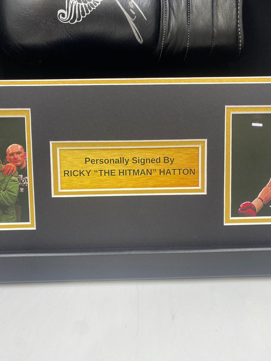 Ricky Hatton signed & framed boxing glove