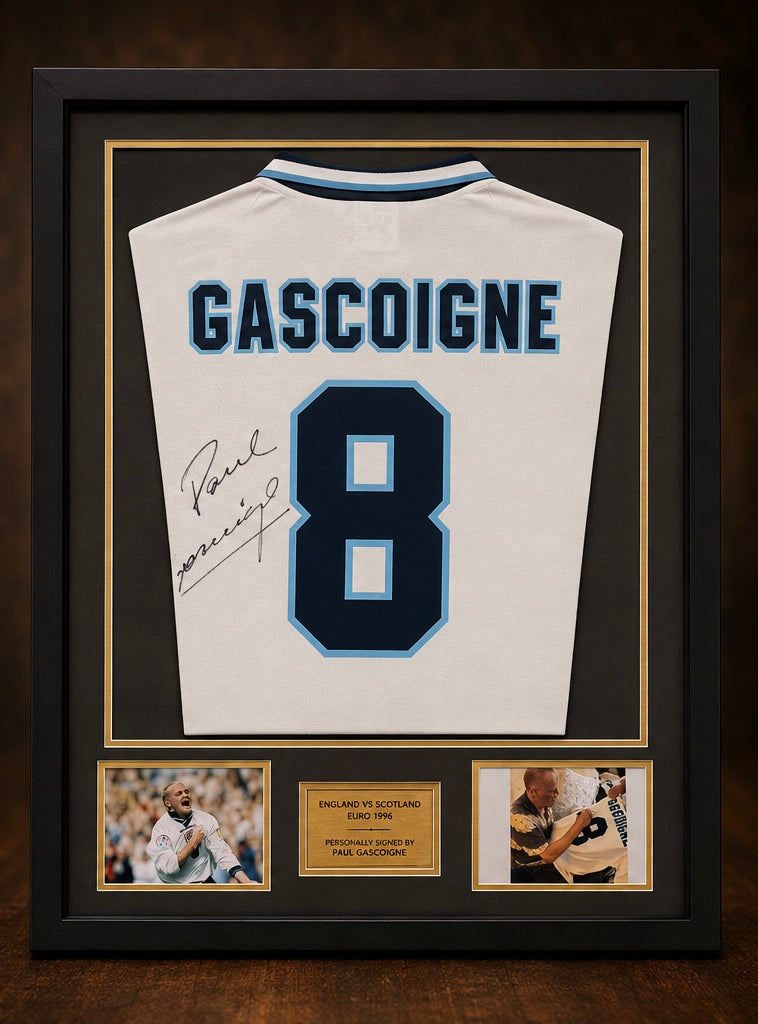 Paul gascoigne signed England euro 1996 jersey