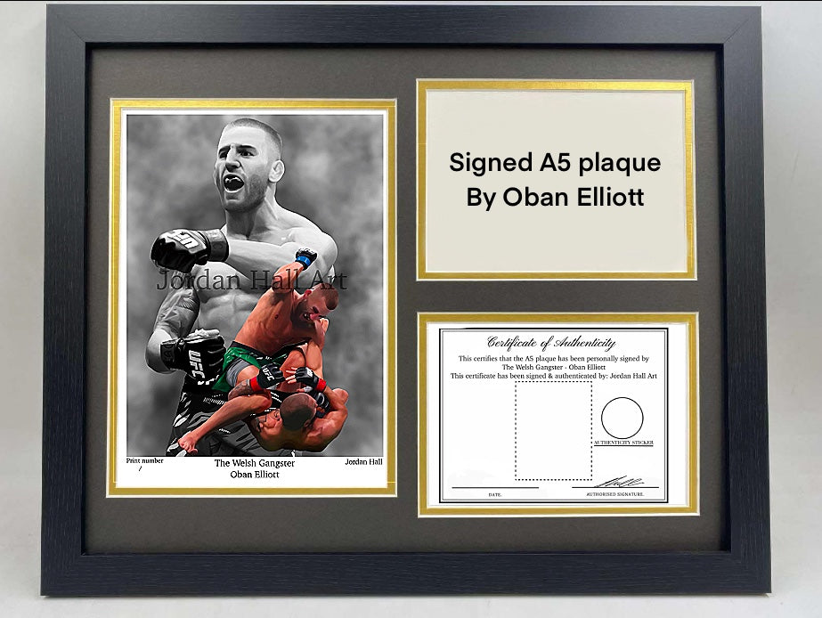 Oban Elliott - The Welsh Gangster - singed prints