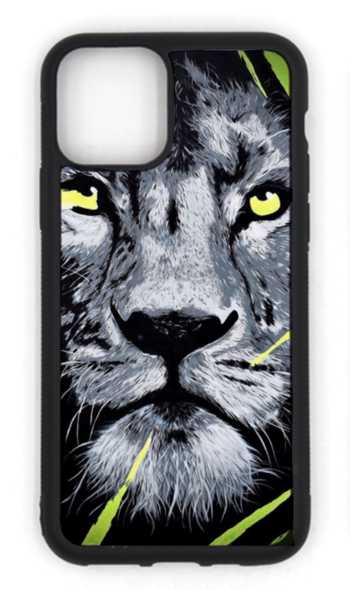 Lion - Green eyes phone case