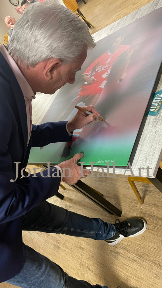 Signed Ian Rush Canvas Print