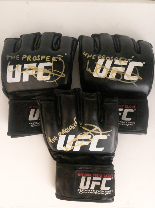 Nathaniel wood ufc signed gloves